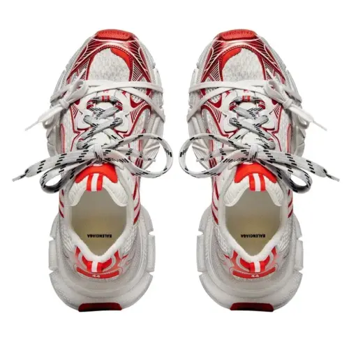 3XL Sneaker White Red - Image 6