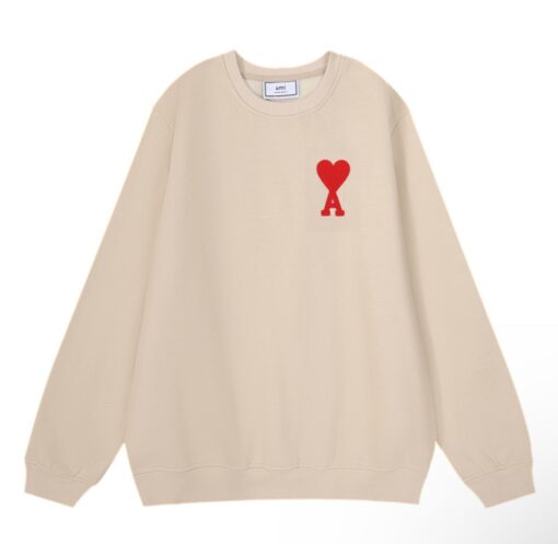 Ami Paris Ami De Coeur Beige