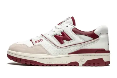 New Balance 550 Sea Salt Burgundy