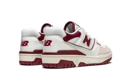 New Balance 550 Sea Salt Burgundy - Image 3