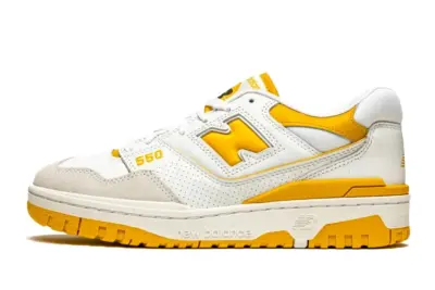 New Balance 550 Sea Salt Varsity Gold