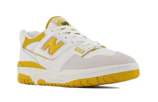 New Balance 550 Sea Salt Varsity Gold - Image 2
