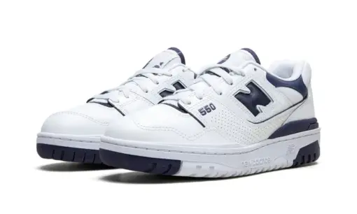 New Balance 550 White Dark Mercury - Image 2