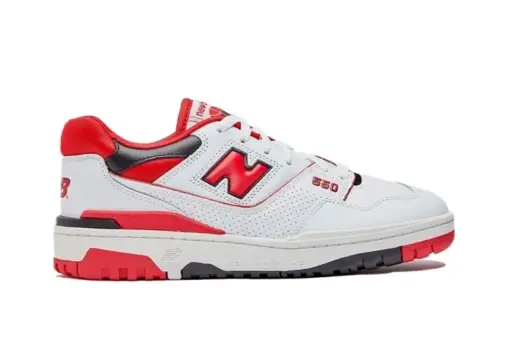 New Balance 550 White Red - Image 3