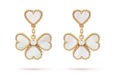 Sweet Alhambra effeuillage earrings