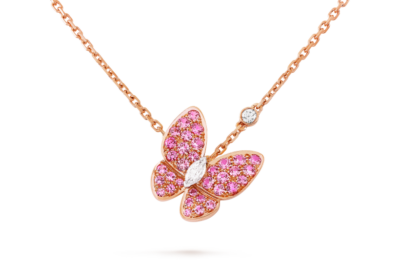 Deux Papillons Necklace