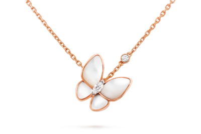 Deux Papillons Necklace