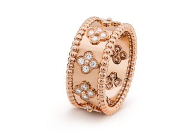 Perlée clovers ring