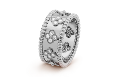 Perlée clovers ring