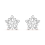 Lotus openwork earrings