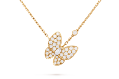 Deux Papillons Necklace