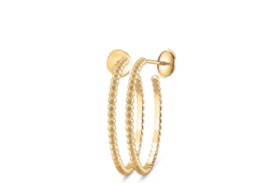 Perlée pearls of gold hoop earrings