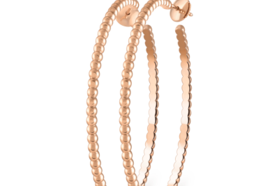 Perlée pearls of gold hoop earrings