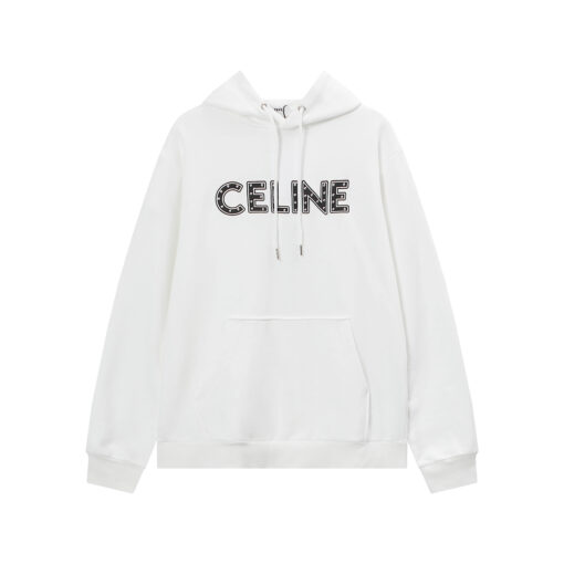 Hoodie White Black - Image 3