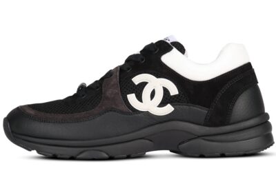 Chanel Low Top Trainer Black White