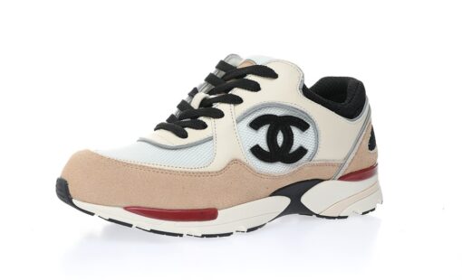 Chanel Low Top Trainer Cream Black - Image 3