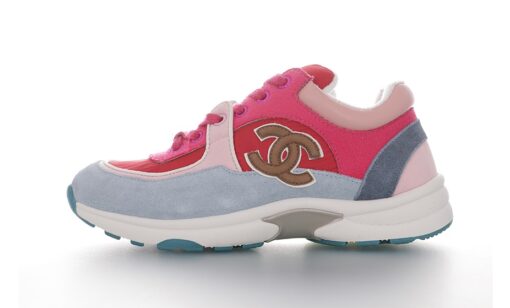 Chanel Low Top Trainer Pink Blue