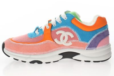 Chanel Low Top Trainer Pink Orange