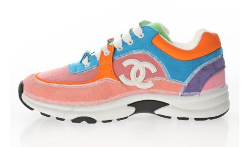 Chanel Low Top Trainer Pink Orange