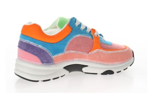 Chanel Low Top Trainer Pink Orange - Image 2