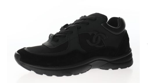 Chanel Low Top Trainer Triple Black - Image 3