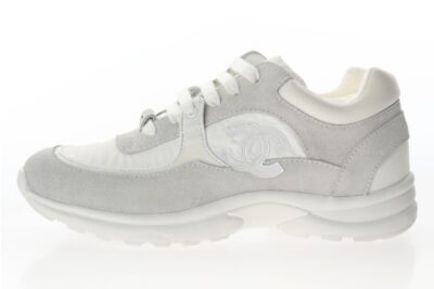 Chanel Low Top Trainer White Suede
