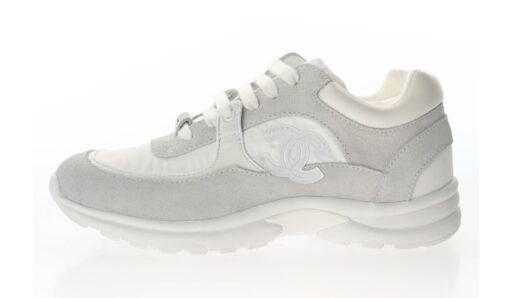 Chanel Low Top Trainer White Suede