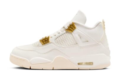 Nike Air Jordan 4 Sail Metallic Gold