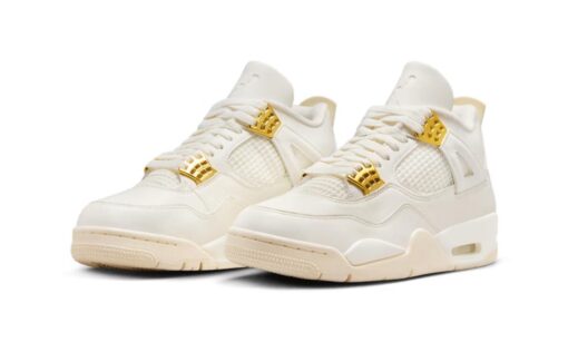 Nike Air Jordan 4 Sail Metallic Gold - Image 2