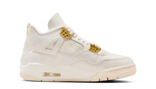Nike Air Jordan 4 Sail Metallic Gold - Image 3