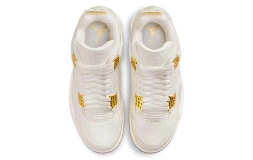 Nike Air Jordan 4 Sail Metallic Gold - Image 4
