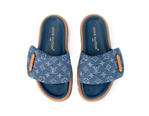 LV Pool Pillow Comfort Blue - Image 3