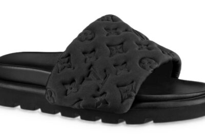 LV Pool Pillow Mule Black