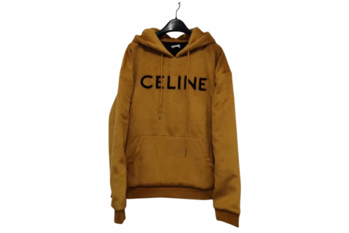 Yellow velvet hoodie