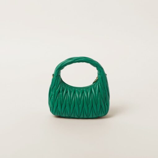 Miu Miu Wander Hobo Bag Green - Image 3