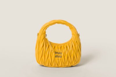 Miu Miu Wander Hobo Bag Yellow