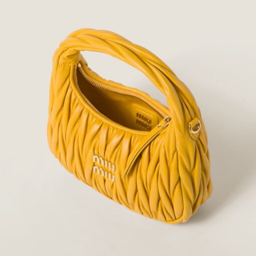 Miu Miu Wander Hobo Bag Yellow - Image 4