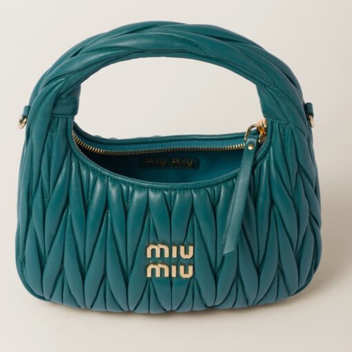 Miu Miu Wander Hobo Bag Lagoon Blue - Image 4