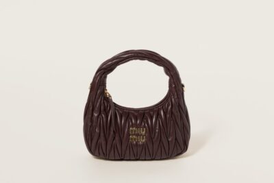 Miu Miu Wander Hobo Bag Bruyère Wood