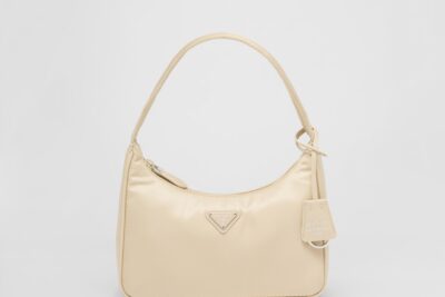 Prada Re-Nylon Mini Bag Desert Beige