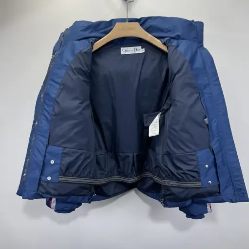 Dior Down Jacket Blue And White - Image 2