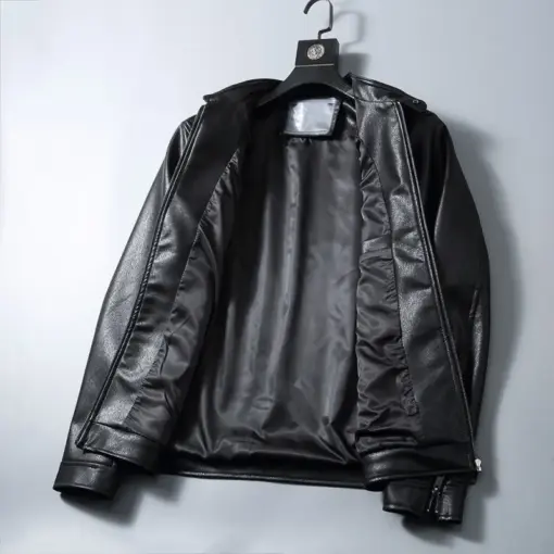Burberry Leather Jacket - Image 3