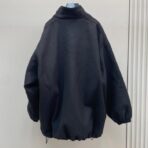 Balenciaga Track Jacket – Luxury Oversized Logo Tech-Jacket in Matte Black - Image 2