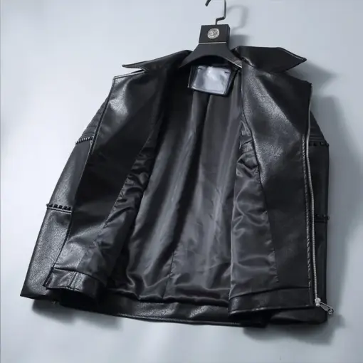 Dior Leather Jacket Black - Image 2