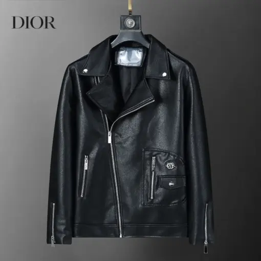 Dior Leather Jacket Black