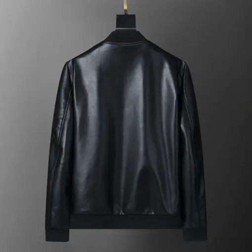 Dior Black Leather Jacket - Image 3
