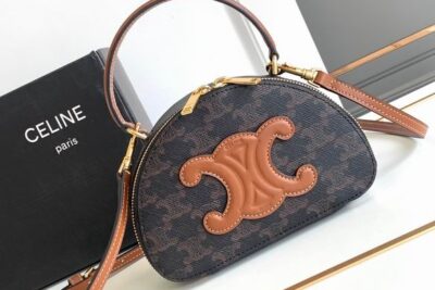 Celine Half-Moon Pack Bag Liver