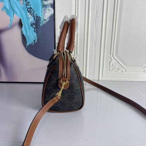 Celine Boston Bag Dark Green - Image 3