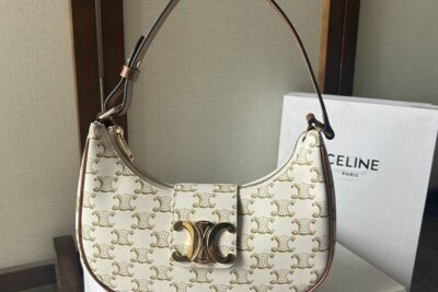 Celine Ava Original Bag White Gold