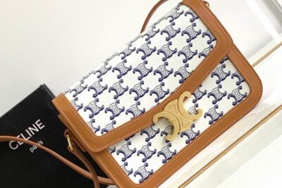 Celine  Triomphe Bag White